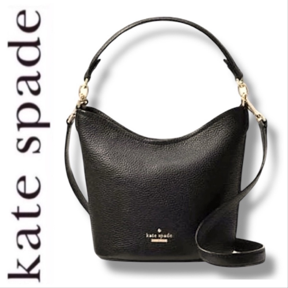 Kate Spade Black Crossbody/Satchel/or Shoulder Bag /Gold tone Hardware/LIKE NEW! - Picture 4 of 4
